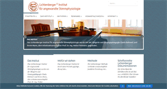 Desktop Screenshot of lichtenberger-institut.de