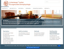 Tablet Screenshot of lichtenberger-institut.de